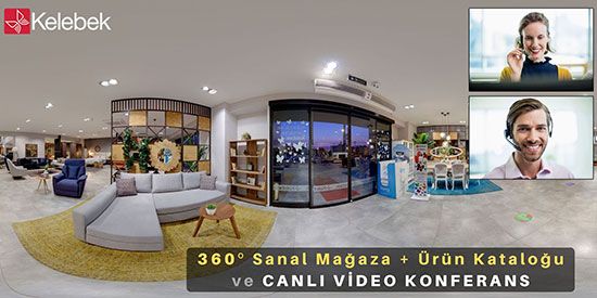 360° virtual tour preview — Kelebek Mobilya — İnegöl